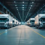 Program do planowania tras dla transportu i logistyki – flota samochodów ciężarowych w centrum dystrybucyjnym.